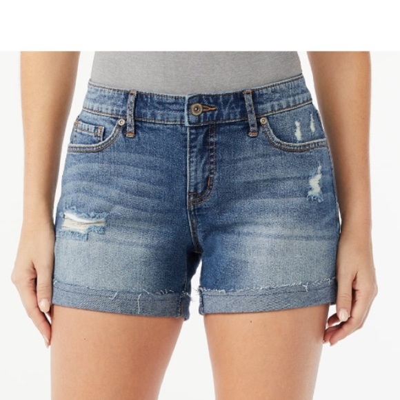 sofia by sofia vergara Pants - Women's Lila Mid Rise Cuff Shorts